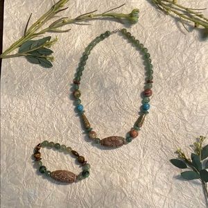 Jade necklace &  jade bracelet